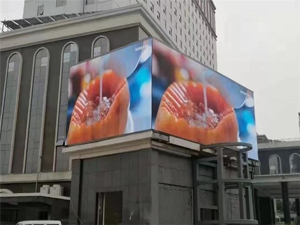 P10 outdoor corner led screen advertising led display